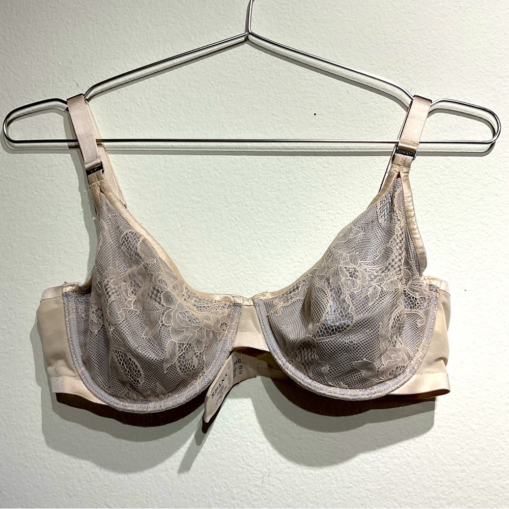 SPANXS Pillow Cups 36C Supers Soft Bra W Underwire Hook & Eye Lace Bra